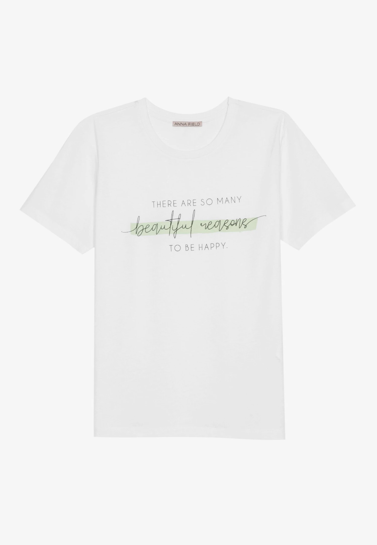 Anna Field Camiseta Estampada - White 4 Anna Field Camiseta Estampada - White - Imagen 4