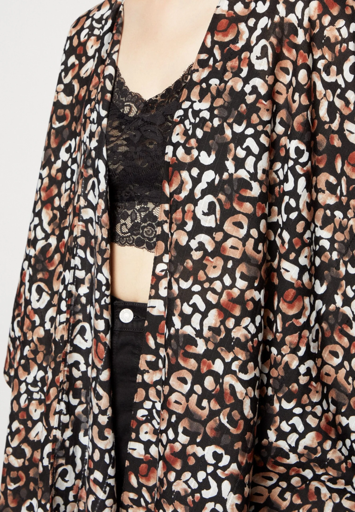 Anna Field Poncho - Brown/Black 6 Anna Field Poncho - Brown/Black - Imagen 6