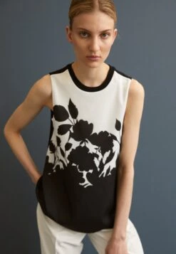 Anna Field Blusa - Black/White