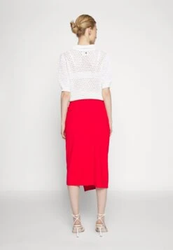 Anna Field Front Knot Midi Skirt - Falda De Tubo - Red -Tienda Barata Anna Field 2394618cacfd4cef90fe83c7e4782e61