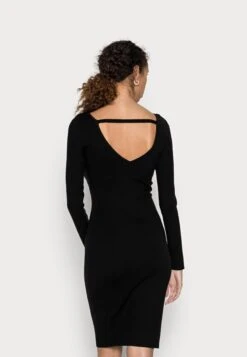 Anna Field Offener Rücken Bodycon Mini Strickkleid - Vestido De Tubo - Black