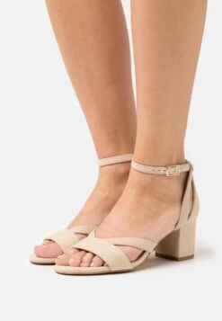 Leather Wide Fit - Sandalias - Beige