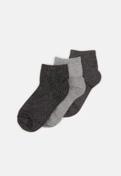 Anna Field Lurex Socks 3 Pack - Calcetines - Grey/Black