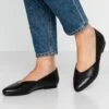Anna Field Leather Ballerinas - Bailarinas - Black