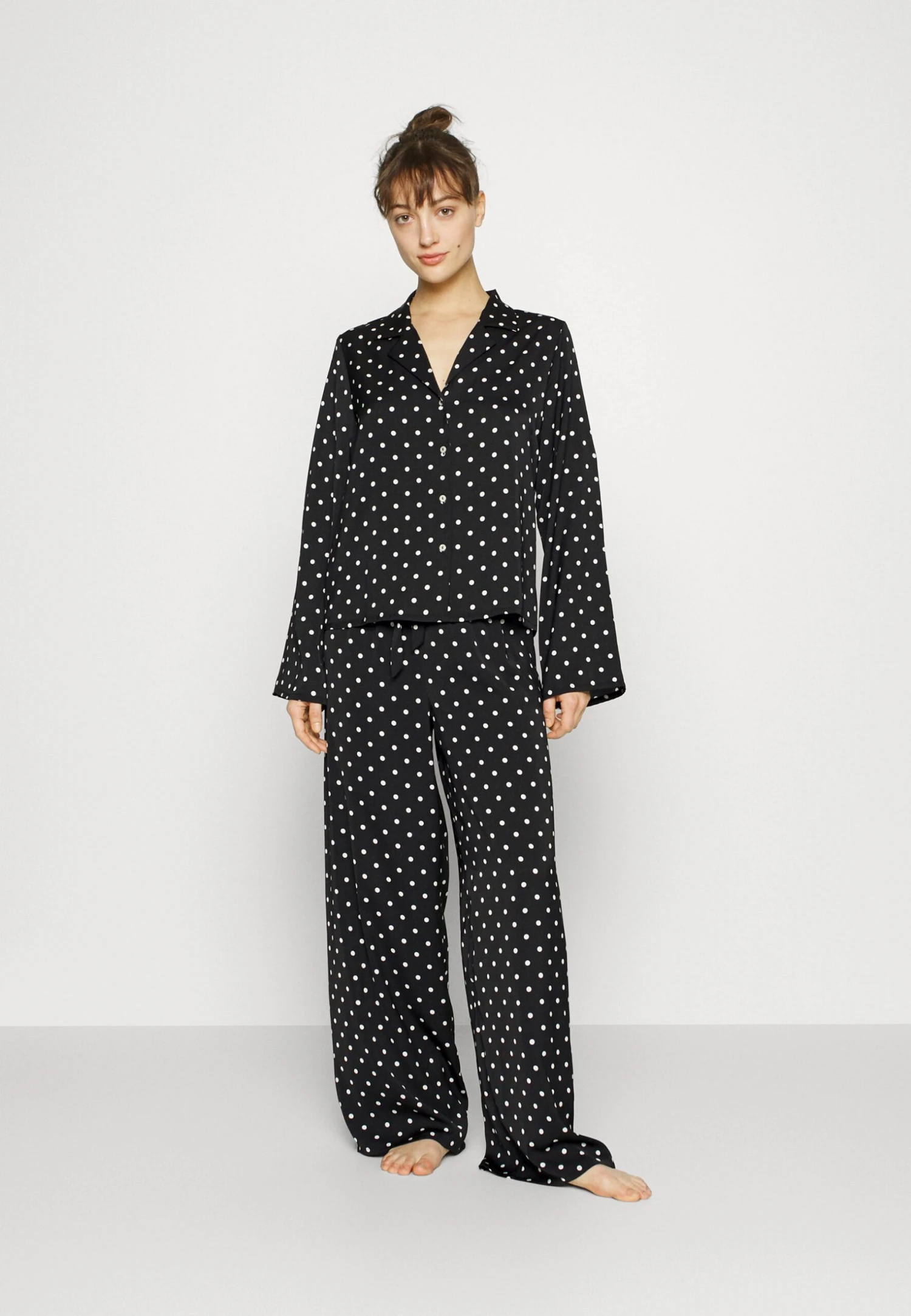 Anna Field Pijama - Black/Off-White 1 Anna Field Pijama - Black/Off-White