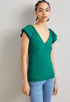 Anna Field Camiseta Básica - Dark Green