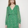 Vestido Informal - Green/Multi-Coloured