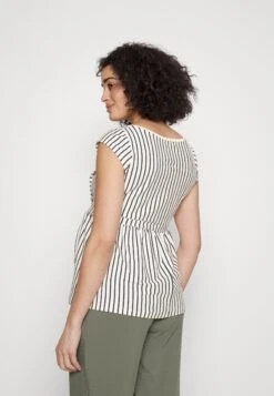 Maternity Baby Doll Nursing Tee- Camiseta Estampada -Dark Blue/Off-White -Tienda Barata Anna Field 7f2e56dd58724aaf9de2c37302ec334f