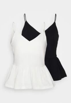 Petite 2Pack- Blusa - Black/ White -Tienda Barata Anna Field 86be941200074af281958dcb1a7a45a0