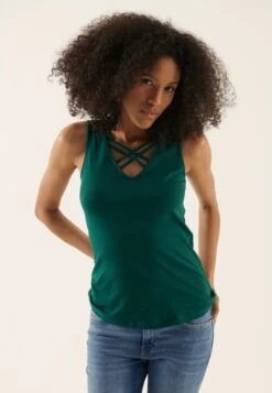 Anna Field 2-Pack - Top - Black/Dark Green -Tienda Barata Anna Field acf3a39a30f84d239c78a2a360d76827