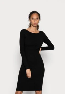 Anna Field Offener Rücken Bodycon Mini Strickkleid - Vestido De Tubo - Black -Tienda Barata Anna Field ae24ededa50648bf920e681ebf84b24f