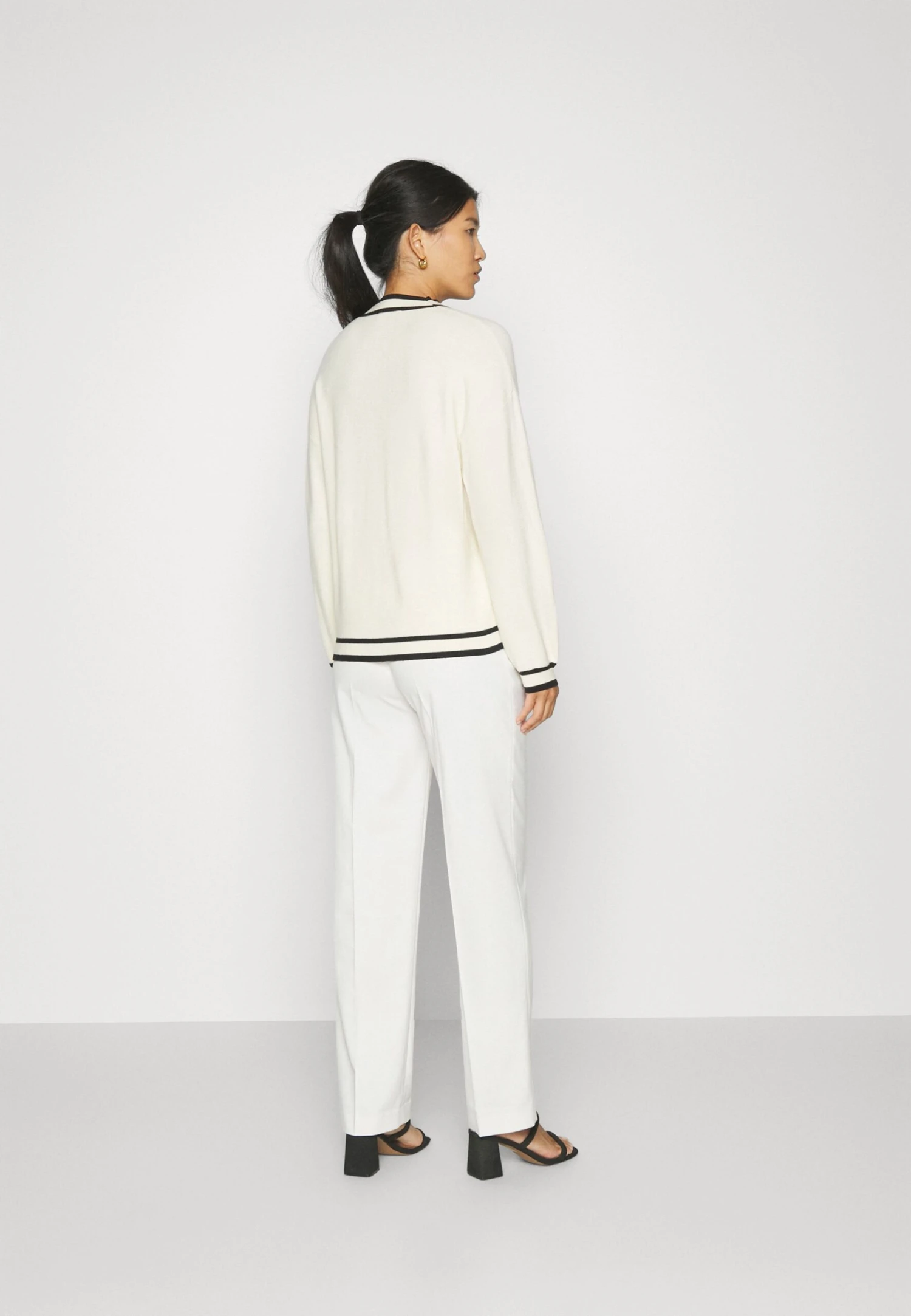 Anna Field Chaqueta De Punto - White/Black 3 Anna Field Chaqueta De Punto - White/Black - Imagen 3