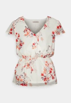 Anna Field Chiffon Wrap Belt- Blusa - White/Red