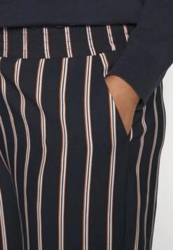 Wide Leg Pant - Pantalones - Dark Blue/Brown/White -Tienda Barata Anna Field dc42858a19f74efa861d825563512498
