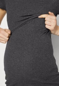 Short Sleeves- Vestido Ligero -Mottled Dark Grey -Tienda Barata Anna Field e14d91824e05474587cb552a4f26da30