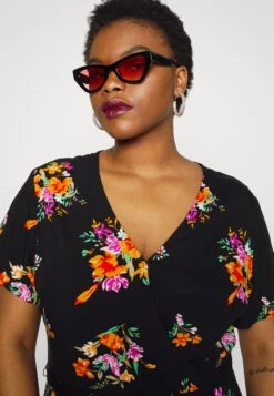 Wrap Dress High Low Hem - Vestido Informal - Black -Tienda Barata Anna Field e2c08b40c17b4e388398df3b167883e4