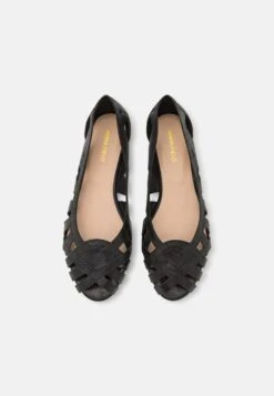 Anna Field Leather - Bailarinas Peeptoe - Black -Tienda Barata Anna Field f21e6140d2db44888c0ce45862efd021